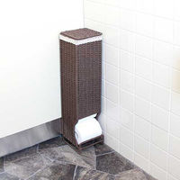 MISM ロールペーパーストッカーL ダークブラウン 1セット(1個×12)（直送品）