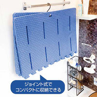 MISM ジョイントバスマット ブルー 1セット(1個×15)（直送品）