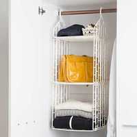 MISM 吊り下げラック レギュラー 3段 HR-R3D 1セット(1個×8)（直送品）