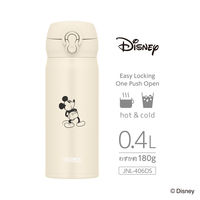 サーモス 真空断熱ケータイマグ 水筒 400mL ディズニー ミッキー ライトベージュ JNL-406DS LBE 1個 保温保冷