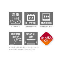 サーモス 取っ手のとれるフライパン8点セット IH/ガス火対応 ステンレス KSF-8A S 1個 フッ素化合物不使用