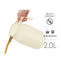 サーモス ステンレスポット 2.0L アイボリー TTG-2000 IV 1個 食洗機対応 保冷保温