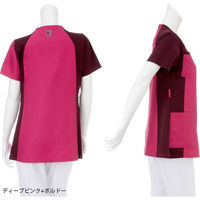 【再検品商品】ナガイレーベン 男女兼用スクラブ スカイブルー+ネイビー S RT-5407 1枚　スクラブ（わけあり品）