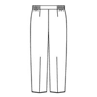 【再検品商品】KAZEN レディススラックス 医療白衣 ネイビー L 163-28（わけあり品）