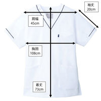 【再検品商品】ミズノ MZ-0092 スクラブ ホワイト M MZ-0092-1-M 1枚　スクラブ（わけあり品）