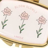 FLOWERミラー付き小物ケース バラ LAKOLE/ラコレ