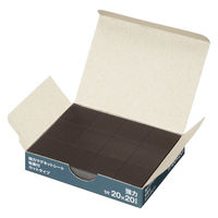 アスクル 強力マグネットシート粘着付 カットタイプ 20×20mm 1セット（576片：12片×16シート×3） オリジナル