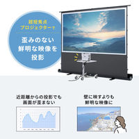 サンワサプライ プロジェクタースクリーン(床置き・超短焦点対応・100型・16:9) PRS-YPT100HDT 1枚（直送品）