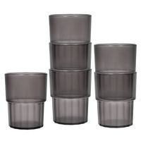 ココタンブラー260 ブラック 1袋（10個入） 260cc 食洗機対応 電子レンジ使用可能 スタッキング可 樹脂製コップ マイン