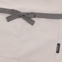 【LAKOLE/ラコレ】 帆布ワークエプロン ライトグレー（わけあり品）