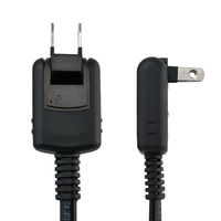朝日電器 延長コード 電源タップ 2ピン 3個口/0.5m 雷ガード ほこり防止シャッター WBT-N3005SB(BK) 1個（わけあり品）