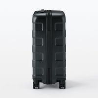 無印良品 バーを自由に調節できる ハードキャリーケース ３６Ｌ 黒 タテ５４×ヨコ３７×マチ２４ｃｍ 良品計画