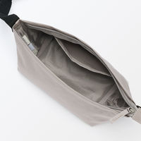 無印良品 再生ポリエステル 太ベルトミニショルダーバッグ ダークベージュ タテ１４．５×ヨコ２９×マチ１０ｃｍ 良品計画