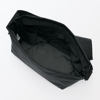 無印良品 再生ポリエステル 太ベルトショルダーバッグ 黒 タテ３２×ヨコ４８×マチ１６ｃｍ 良品計画