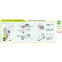 富士ゴムナース ナースクール 24.5CM 4700-1 1足　ナースシューズ（わけあり品）
