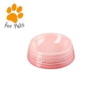 ル・クルーゼ フードボウル ペット用 犬 猫 食器 ペットボール SS ナチュラルピンク（わけあり品）