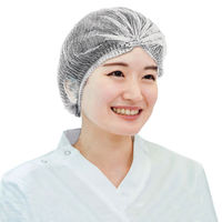 【使いきりキャップ】尚美堂 フジモブキャップ 不織布ヘアキャップ 白 96910 1箱（100枚）（わけあり品）