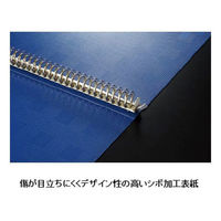 コクヨ クリヤーブック＜Glassele＞（グラッセル） 替紙式 リングファイル A4タテ 30穴 ブルー ラーGL720B 1冊（わけあり品）