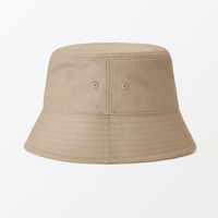 無印良品 ＵＶカットコットンツイル バケットハット ５６．５～５９ｃｍ ダークベージュ 良品計画