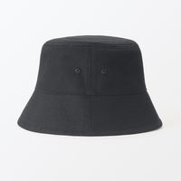 無印良品 ＵＶカットコットンツイル バケットハット ５６．５～５９ｃｍ 黒 良品計画