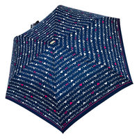 ローズ産業 傘 サボイ50cmミニ傘ベアーボーダー ネイビー 63504802 1本（直送品）