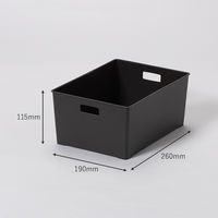 インナーボックススリム 浅型 ダークグレー　幅190×奥行260×高さ115mm １セット（1個×96） オリジナル