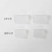 メッシュバスケット・シンプルボックス用仕切り Ｍ クリア　幅3.2×奥行10.7×高さ7.7cm １セット（1個×160） オリジナル