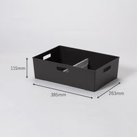 インナーボックス/ワイド浅型 ダークグレー　幅385×奥行263×高さ115mm １セット（1個×40） オリジナル