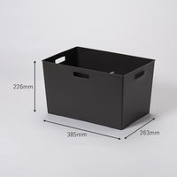 インナーボックス/ワイド深型 ダークグレー　幅385×奥行263×高さ226mm １セット（1個×24） オリジナル