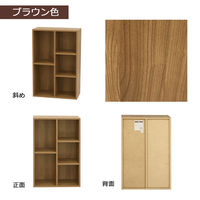 エイ・アイ・エス 可動棚ホームボックス 幅587×奥行292×高さ889mm ブラウン MBS-06 BR 1台（直送品）