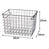 【収納バスケット】　ワイヤーバスケット　ワイド　深型　ERC-01　1個 オリジナル