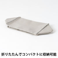 【収納バスケット】　布製収納バスケット　ワイド　深型フタ付き　ERD-02　1個 オリジナル