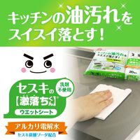 セスキの激落ちくんシート キッチン用 お掃除シート 油汚れ 洗剤不使用（1パック（20枚入×4個）×5）レック