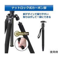 ベルボン Velbon(ベルボン) トラベルカーボン三脚 4段 カルマーニュ CM-N543TT 1個 65-9087-95（直送品）