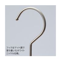 アズワン 木製ハンガー(ブナ材)湾曲型 ブラウン 幅42cm 67-6608-93 1本（直送品）