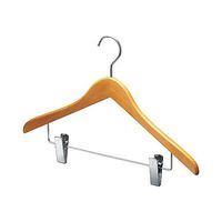 アズワン 木製コーディネートハンガー ナチュラルボトム下型クリップ付 60本 67-9300-91 1セット(60本)（直送品）