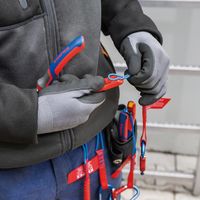 KNIPEX クニペックス コンフォートハンドル用テザーツールクリップ 10個入 レッド 006210TR 1個（直送品）