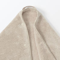 無印良品 マイクロファイバー スナップボタン付ペット用タオル 小 ４８×６８ｃｍ ベージュ 良品計画