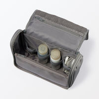 無印良品 ポリエステル 吊るして使える洗面用具ケース ミディアムグレー 約１６×１９×６ｃｍ 良品計画