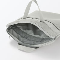 無印良品 ポリエステル 縦型クッションパソコンケース １４型用 グレー 良品計画