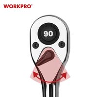 WORKPRO ワークプロ 1/4DR 90ギア ラチェットハンドル クイックリリース WP271004 1本（直送品）