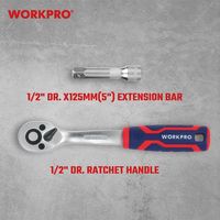 WORKPRO ワークプロ 12点組 1/2DRソケットレンチセット WP202586 1セット（直送品）