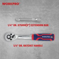 WORKPRO ワークプロ 14点組 1/4DRソケットレンチセット WP202584 1セット（直送品）