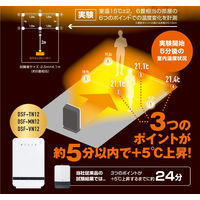 YAMAZEN（山善） 大風量 セラミックヒーター 1200W 人感センサーDSF-MN121（W） 1台
