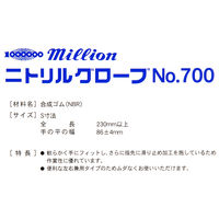 共和 ニトリルグローブ　No.700 Sサイズ　ネイビーブルー LH-700-S 1箱（300枚入）