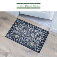 川島織物セルコン モリスデザインスタジオ イチゴドロボウ 玄関マット 600×900mm ダークグレー FH1709_15DGR 1枚（直送品）