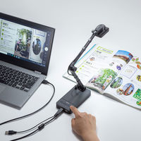 サンワサプライ USB書画カメラ(HDMI出力機能付き) CMS-V58BK 1台（直送品）