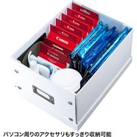 サンワサプライ 組み立て式DVD BOX（ホワイト） FCD-MT4WN 1個（直送品）