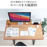 サンワサプライ ノートパソコン用アクリルスタンド（2台収納・縦置きタイプ） PDA-STN47BK 1台