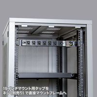 延長コード 電源タップ 3m 3P（ピン） 6個口 ブラック TAP-SVSL206-1U サンワサプライ 1個（直送品）